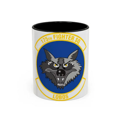 175 Fighter Squadron (U.S. Air Force) Accent Coffee Mug 11oz Black - Go Mug Yourself