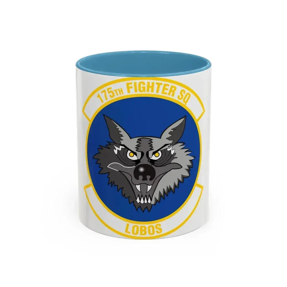 175 Fighter Squadron (U.S. Air Force) Accent Coffee Mug 11oz Light Blue - Go Mug Yourself