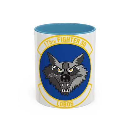 175 Fighter Squadron (U.S. Air Force) Accent Coffee Mug 11oz Light Blue - Go Mug Yourself