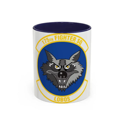 175 Fighter Squadron (U.S. Air Force) Accent Coffee Mug 11oz Navy - Go Mug Yourself