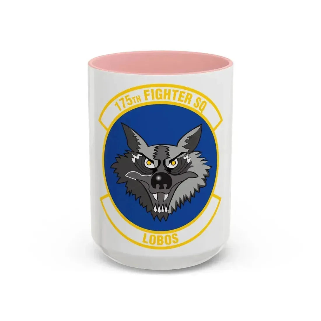 175 Fighter Squadron (U.S. Air Force) Accent Coffee Mug 15oz Pink - Go Mug Yourself