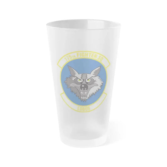 175 Fighter Squadron (U.S. Air Force) Frosted Pint Glass 16oz 16oz Frosted - Go Mug Yourself