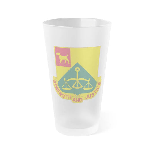 175 Military Police Battalion (U.S. Army) Frosted Pint Glass 16oz-Go Mug Yourself