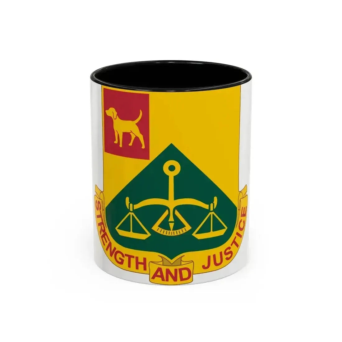 175 Military Police Battalion (U.S. Army) Accent Coffee Mug 11oz Black - Go Mug Yourself