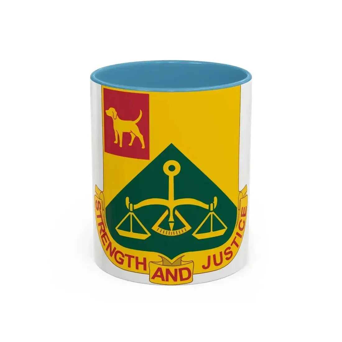 175 Military Police Battalion (U.S. Army) Accent Coffee Mug 11oz Light Blue - Go Mug Yourself