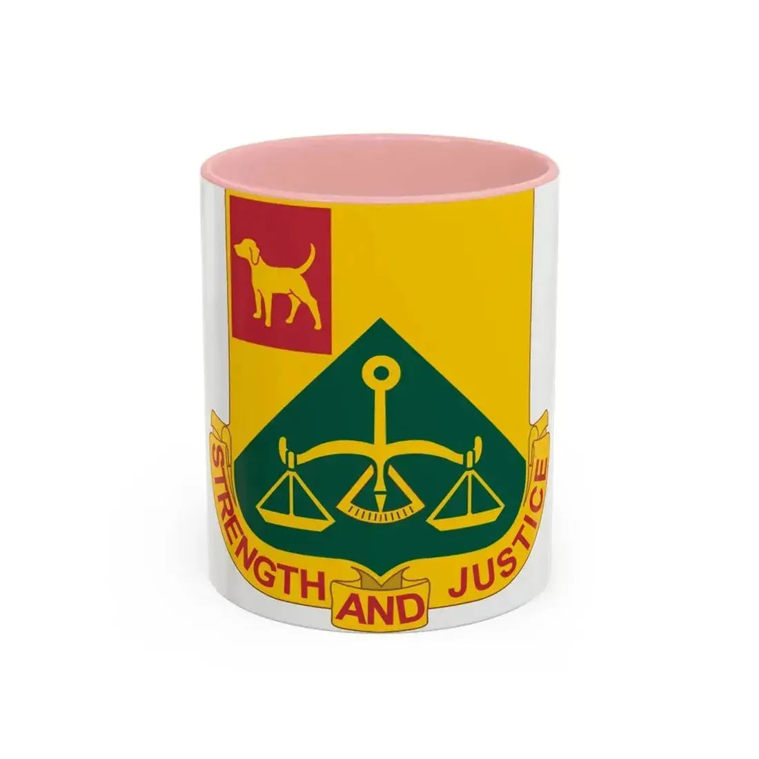 175 Military Police Battalion (U.S. Army) Accent Coffee Mug 11oz Pink - Go Mug Yourself
