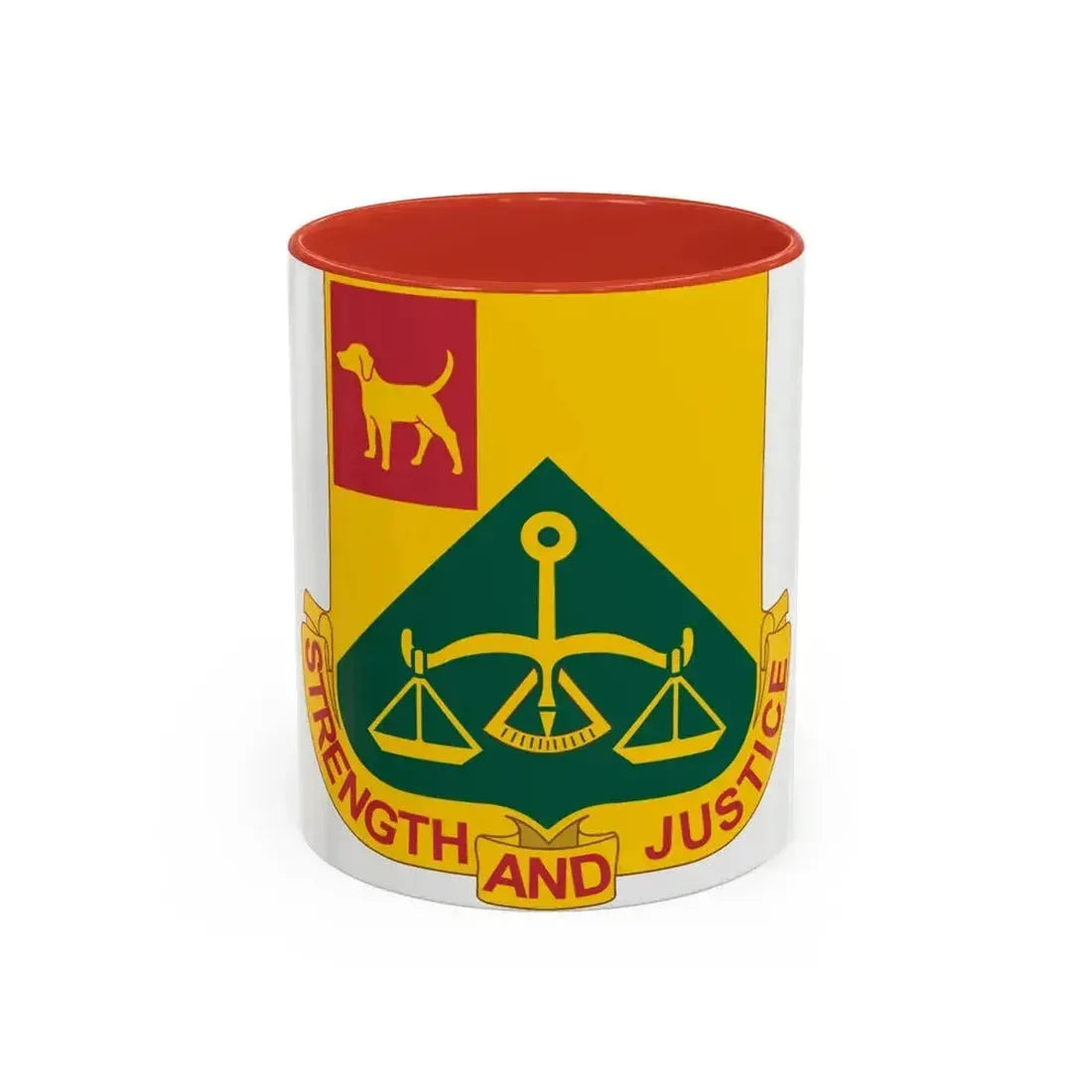 175 Military Police Battalion (U.S. Army) Accent Coffee Mug 11oz Red - Go Mug Yourself