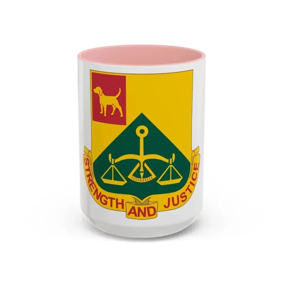 175 Military Police Battalion (U.S. Army) Accent Coffee Mug 15oz Pink - Go Mug Yourself