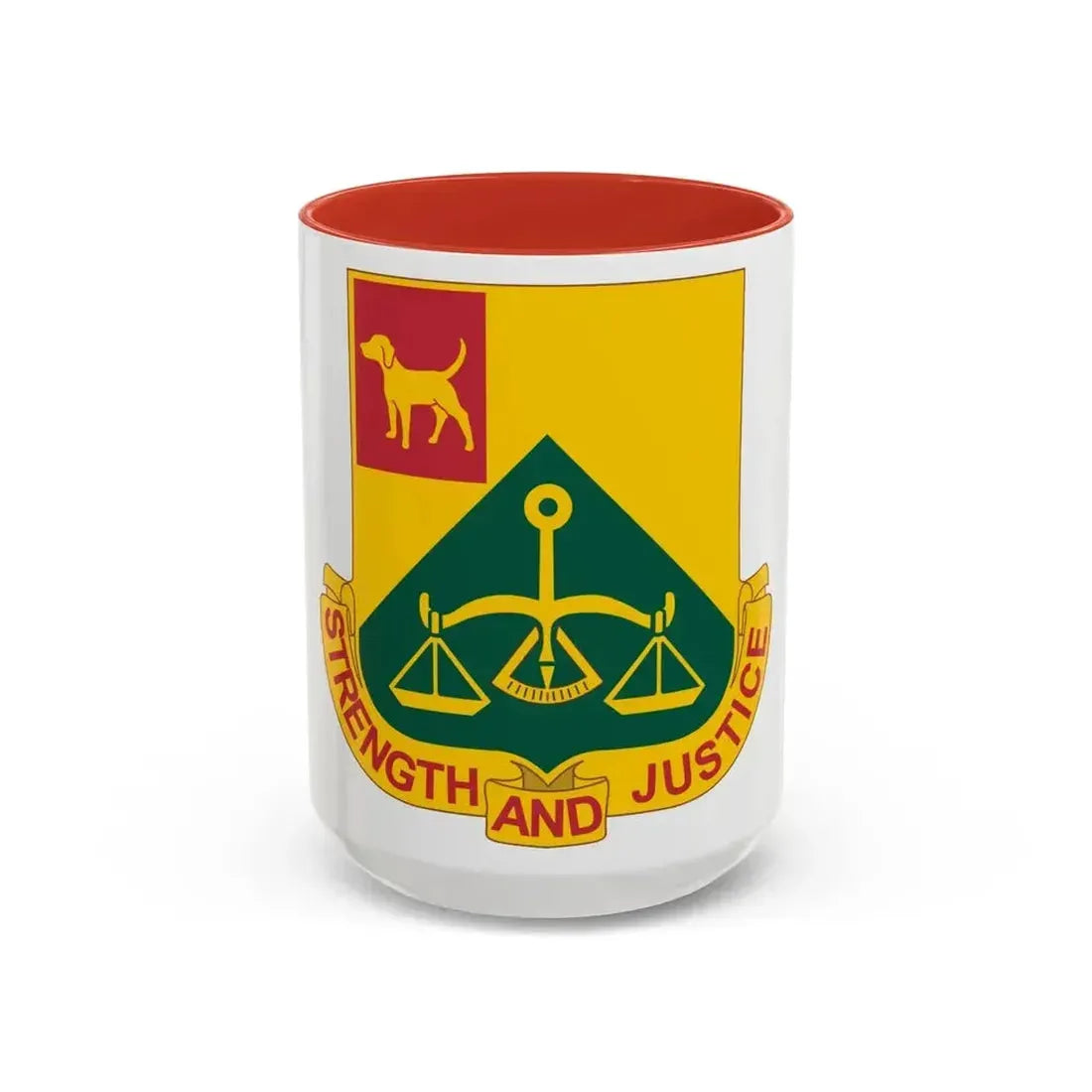 175 Military Police Battalion (U.S. Army) Accent Coffee Mug 15oz Red - Go Mug Yourself