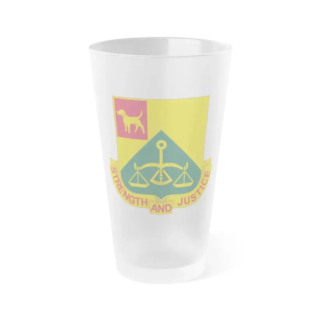 175 Military Police Battalion (U.S. Army) Frosted Pint Glass 16oz Default Title - Go Mug Yourself