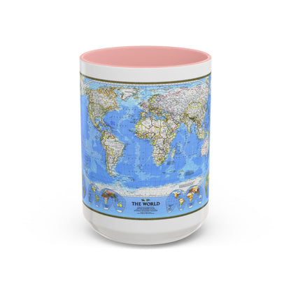 World Map (1988) (Map) Accent Coffee Mug