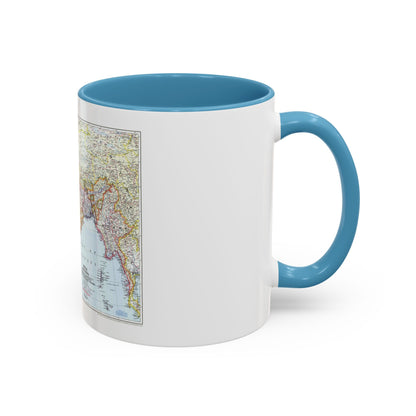 India and Burma (1946) (Map) Accent Coffee Mug