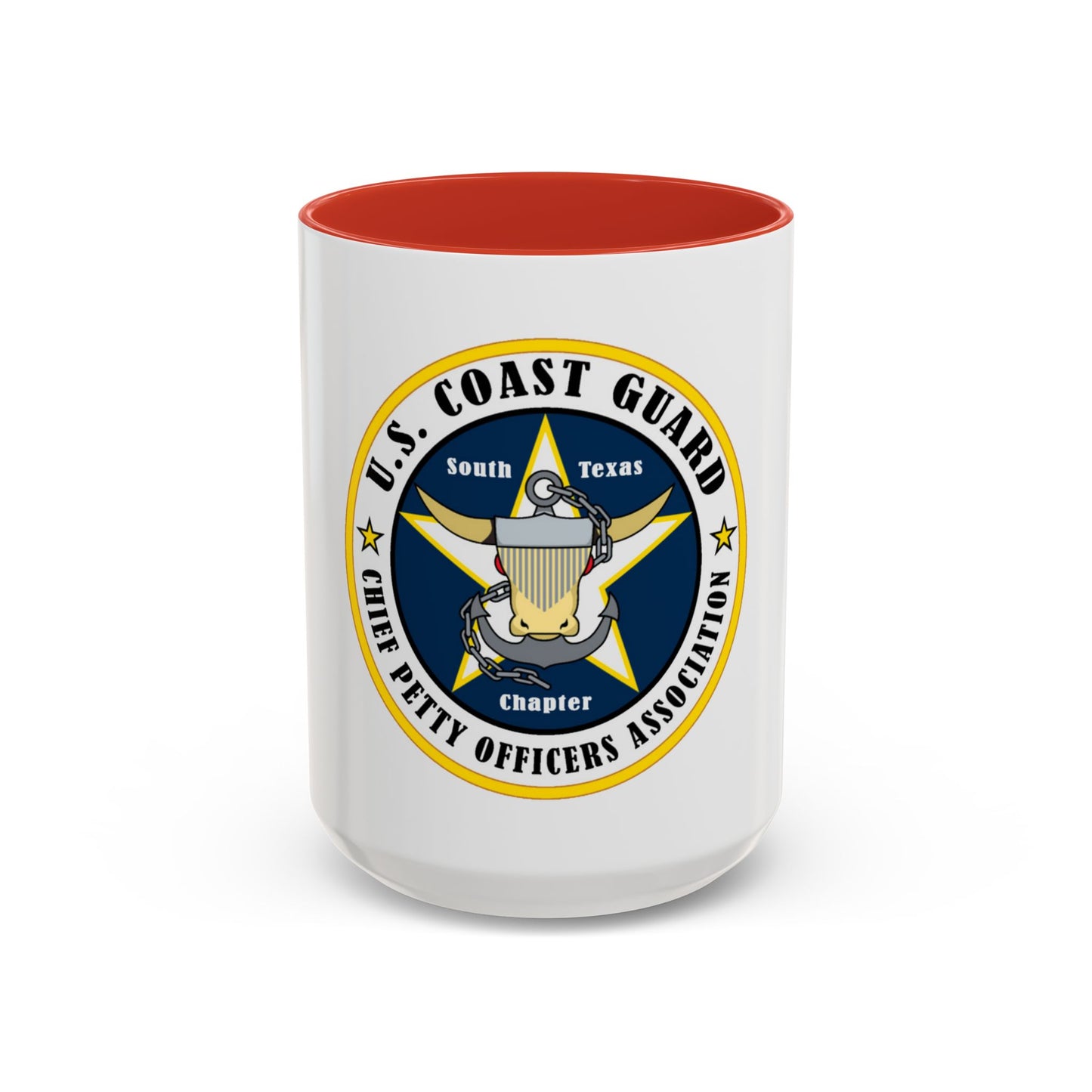 USCG South Texas CPOA (U.S. Coast Guard) Accent Coffee Mug