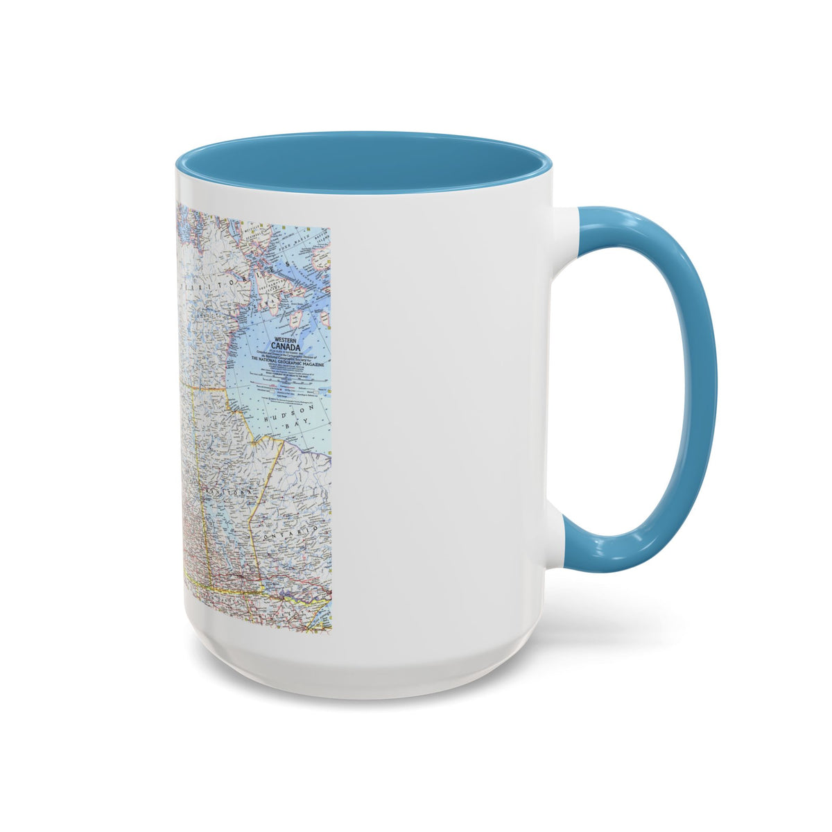 Canada - Western (1966) (Map) Accent Coffee Mug