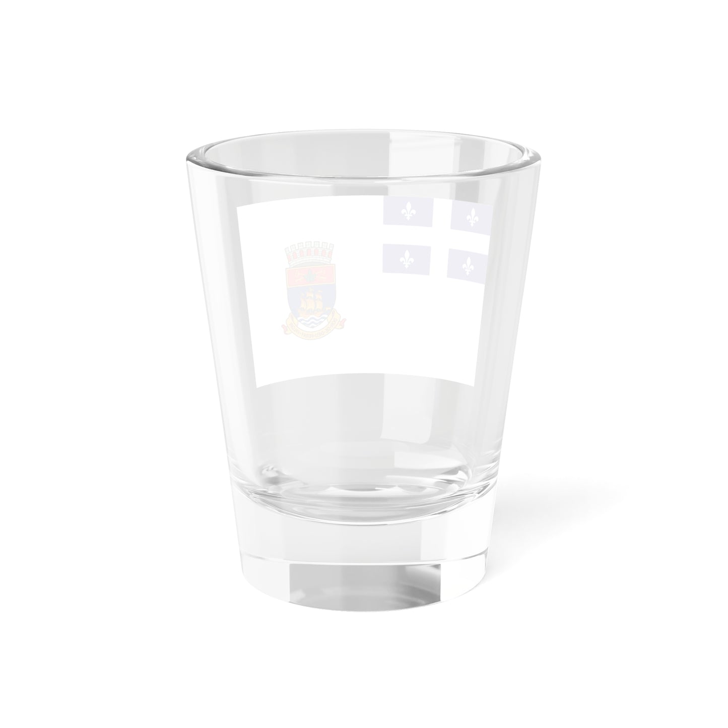 Flag of Quebec City 1967 to 1987 Canada - Shot Glass 1.5oz