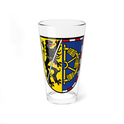 DE Landkreis Erlangen-Hoechstadt COA (Germany) (Coat of Arms) Pint Glass 16oz