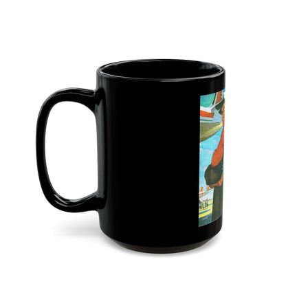 Capital Airlines advertisement, Collier's, March 15, 1952 - Black Coffee Mug-Go Mug Yourself