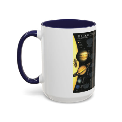 Space - Solar System- Our Sun's Family (1990) (Map) Accent Coffee Mug