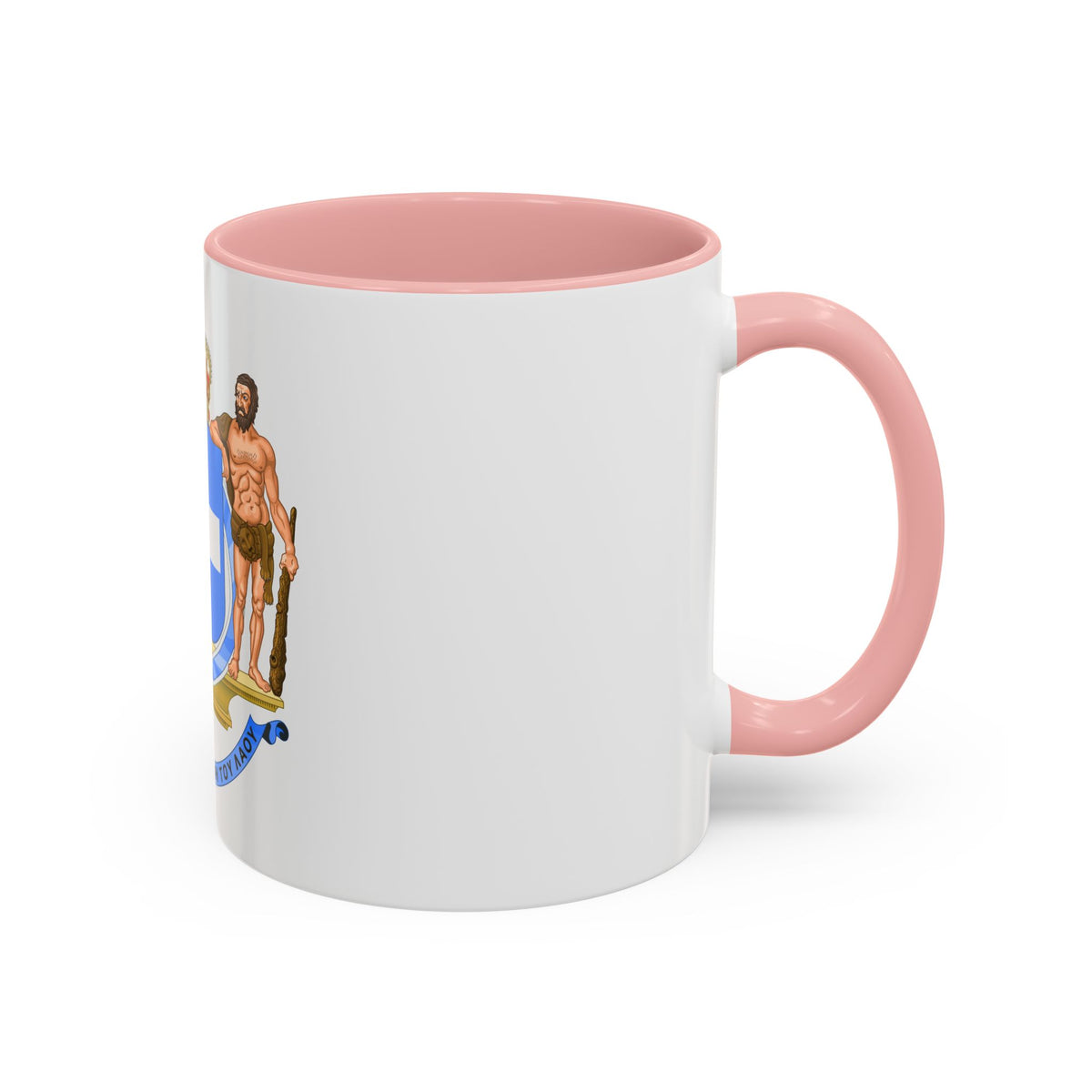 Coat of Arms of Greece (blue cross) - Accent Coffee Mug