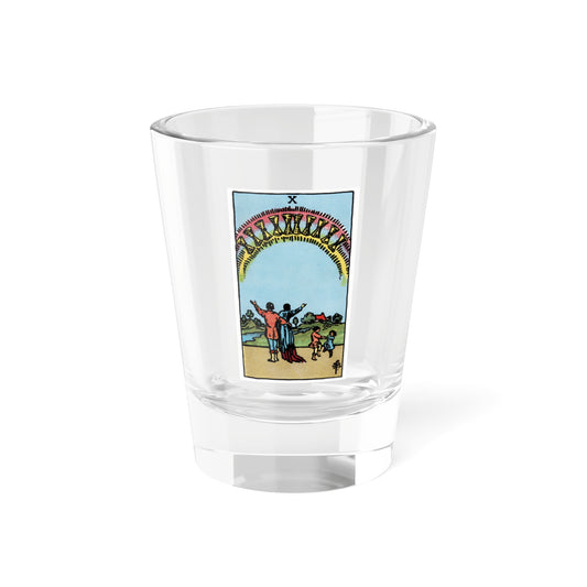 The 10 of Cups (Tarot Card) Shot Glass 1.5oz-1.5oz-Go Mug Yourself