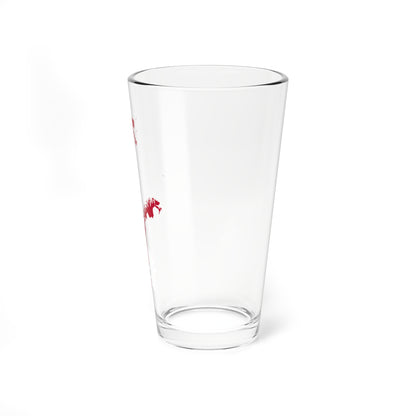 Flag-map of Norway  (Norway) Pint Glass 16oz