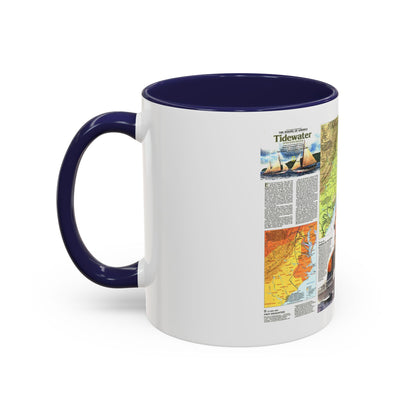 USA - Tidewater and Environs 2 (1988) (Map) Accent Coffee Mug