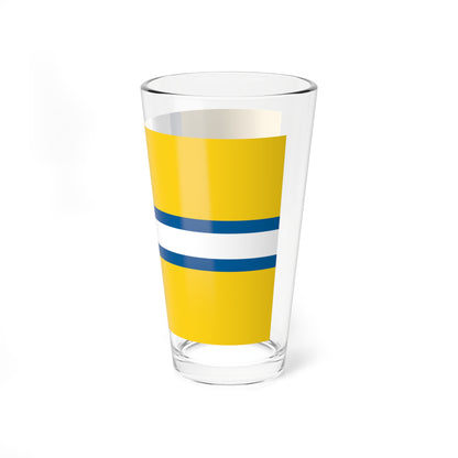 Flag of West Sweden (Sweden) Pint Glass 16oz