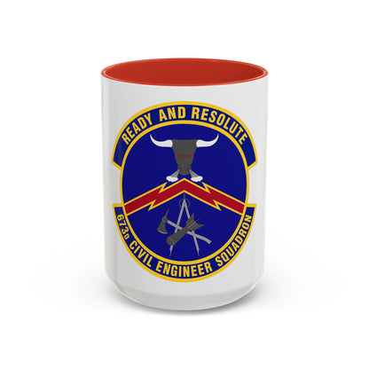 673d Civil Engineer Squadron (U.S. Air Force) Accent Coffee Mug