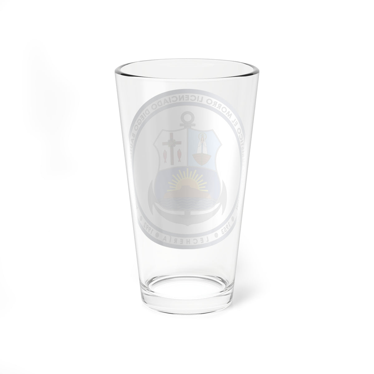 Escudo del Municipio Diego Bautista Urbaneja (Venezuela) (Coat of Arms) Pint Glass 16oz