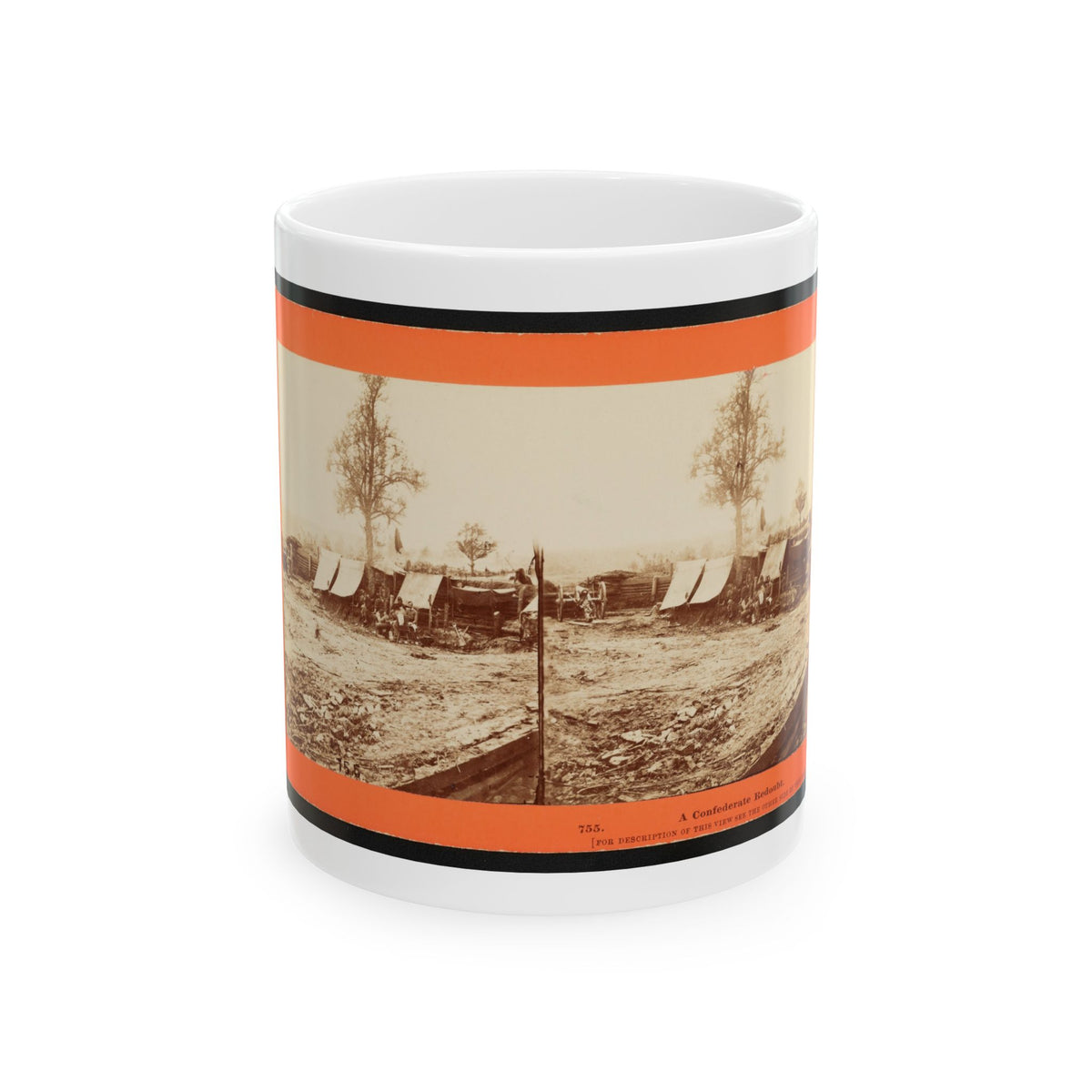 A Confederate Redoubt (U.S. Civil War) White Coffee Mug