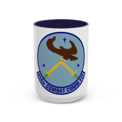 914th Combat Communications Flight (U.S. Air Force) Accent Coffee Mug