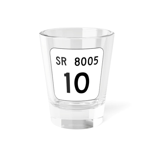PA QR 8005 (Pennsylvania) (Road Sign) Shot Glass 1.5oz