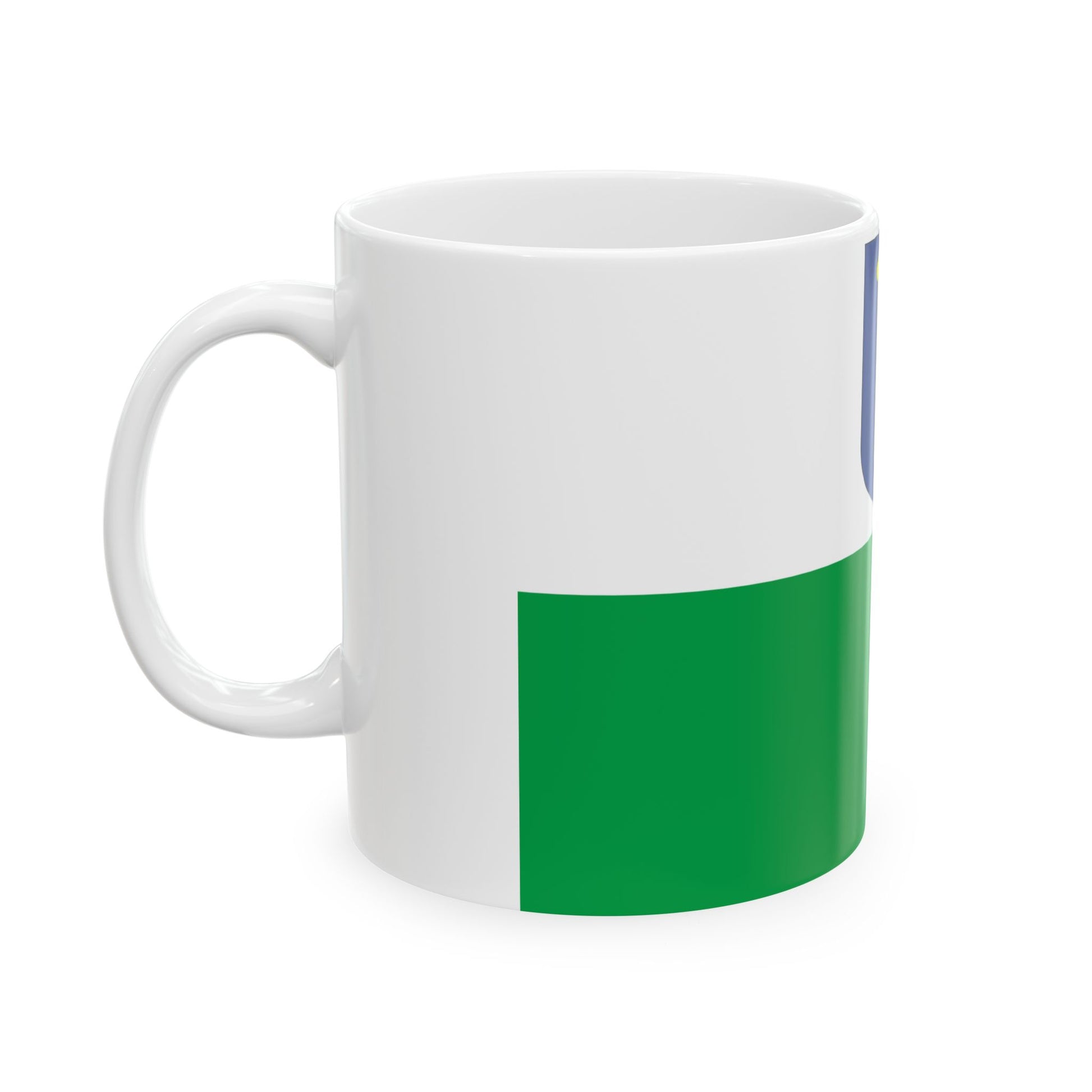 Flag of Petseri County Estonia - White Coffee Mug-Go Mug Yourself