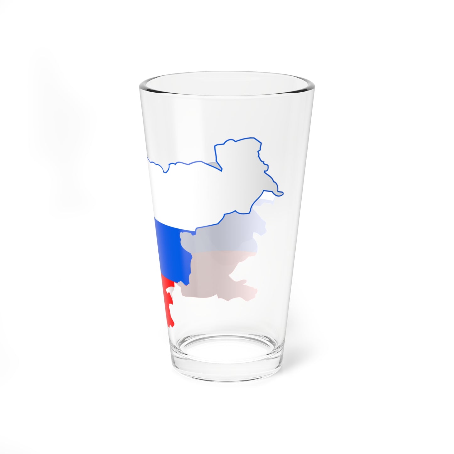 Flag-map of Slovenia (Slovenia) Pint Glass 16oz