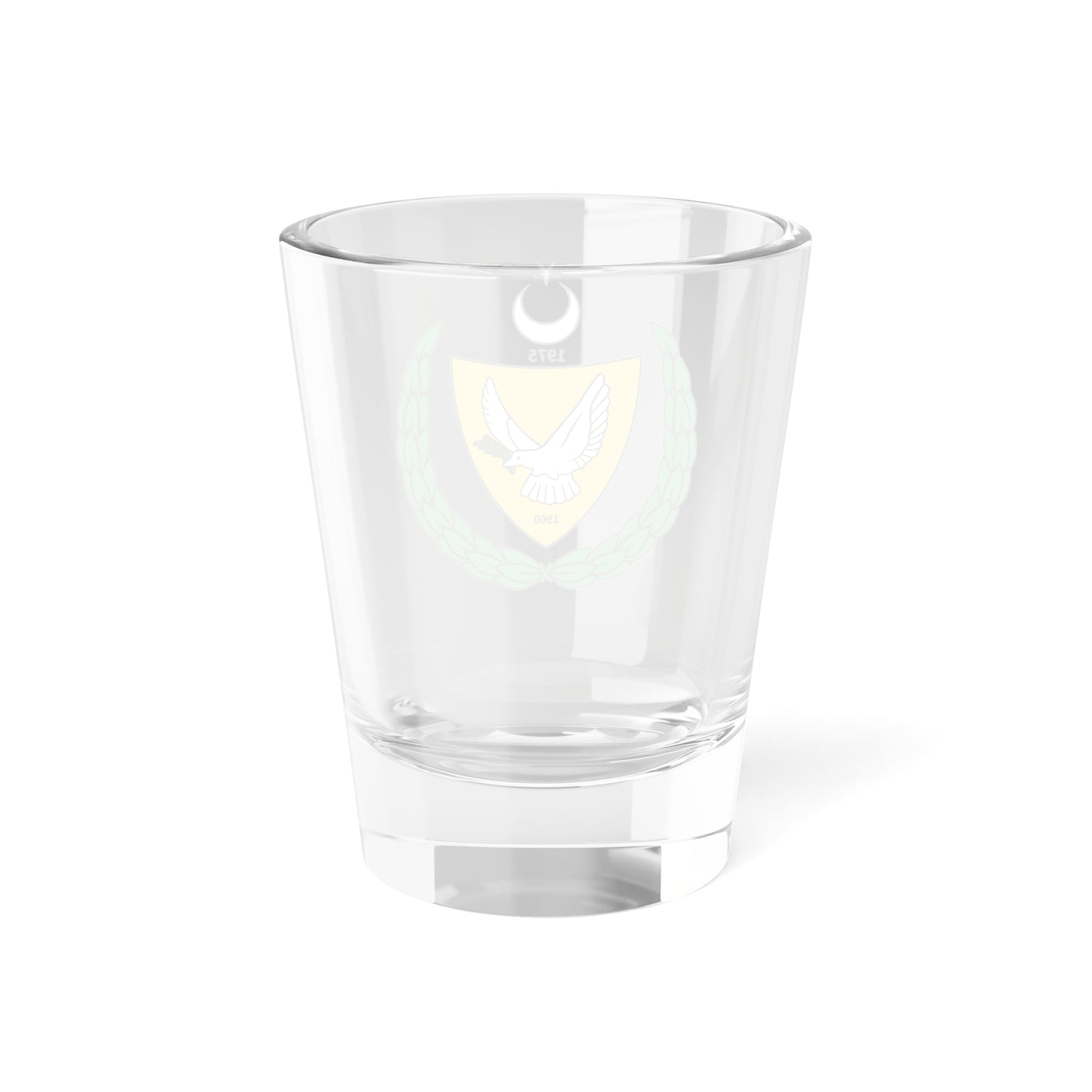 Coat of arms of the Turkish Federated State of Cyprus - Shot Glass 1.5oz