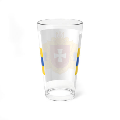 Flag of Rivne Oblast (Ukraine) Pint Glass 16oz