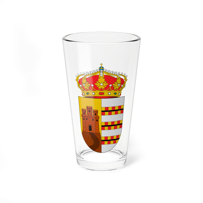 Escudo de Herrera del Duque (Spain) (Coat of Arms) Pint Glass 16oz
