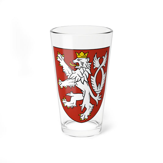 Small coat of arms of the Czech Republic (Czech Republic) (Coat of Arms) Pint Glass 16oz