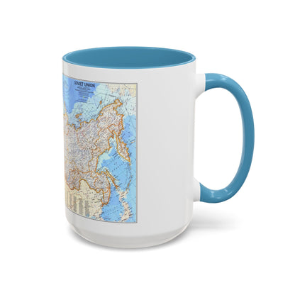 Russia - Soviet Union (1976) (Map) Accent Coffee Mug