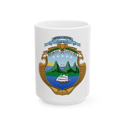 Coat of arms of Costa Rica (1906-1964) - White Coffee Mug