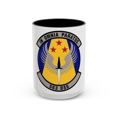 563d Operations Support Squadron (U.S. Air Force) Accent Coffee Mug