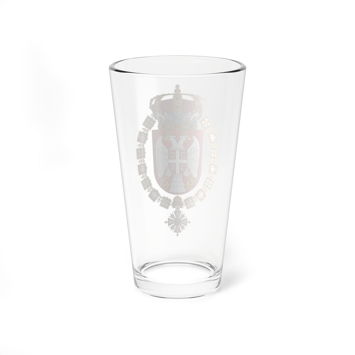 Lesser arms of the Head of the House of Karadjordjevic (Serbia) (Coat of Arms) Pint Glass 16oz