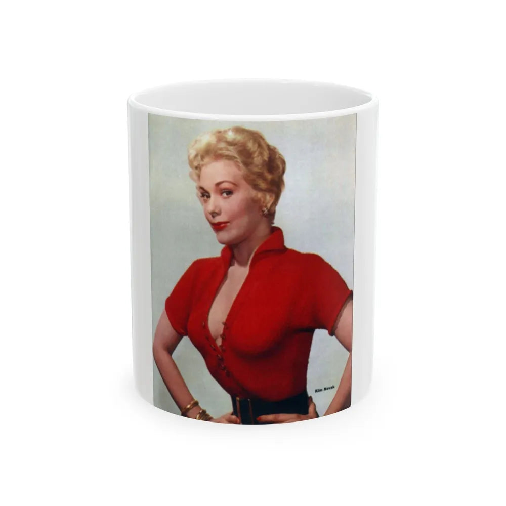 Kim Novak #65 (Vintage Female Icon) White Coffee Mug-11oz-Go Mug Yourself