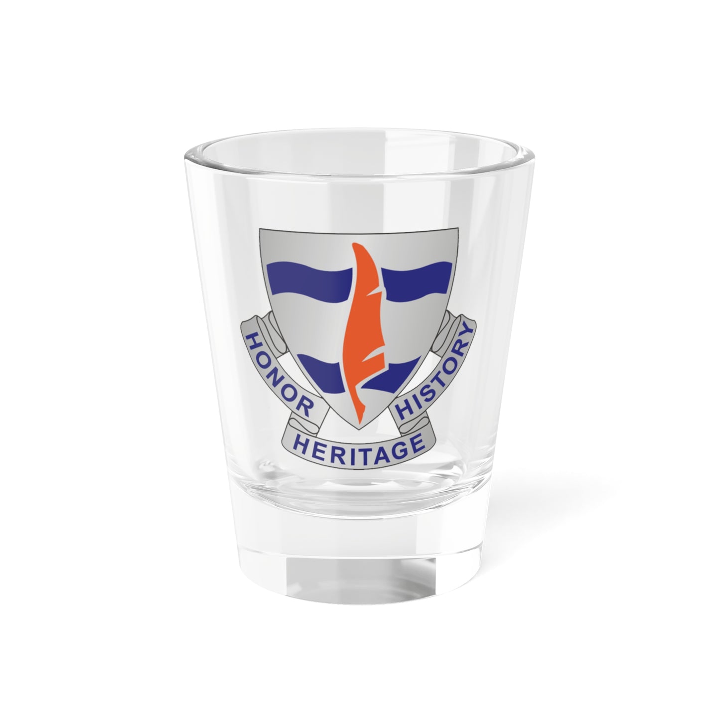 Verre à liqueur du 102e bataillon de transmissions (armée américaine) 1,5 oz