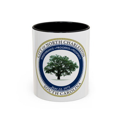 Seal of North Charleston South Carolina - Accent Coffee Mug