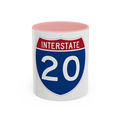 Interstate 20 (U.S. Highways) Accent Coffee Mug