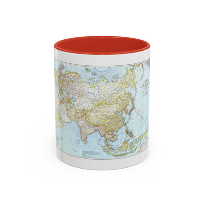Asia and Adjacent Areas (1942) (Map) Accent Coffee Mug