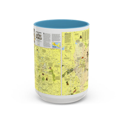 Central America - The Aztec World (1980) (Map) Accent Coffee Mug