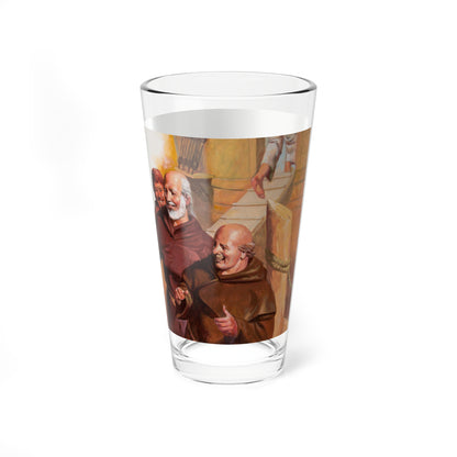 Squanto and the Miracle of Thanksgiving, interior illustrations (7), 2012 (Magazine Illustration) Pint Glass 16oz