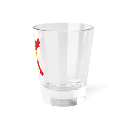 Burgundian Cross of Burgundy of the Spanish Netherlands (Belgium) (Coat of Arms) Shot Glass 1.5oz